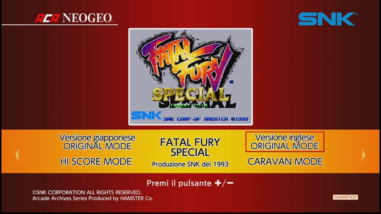 ACA NEOGEO FATAL FURY SPECIAL (Switch) First Look on Nintendo Switch - Gameplay