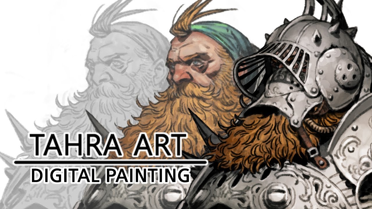 Warrior character coloring photoshop work video / 전사 캐릭터 컬러링 포토샵 작업 영상