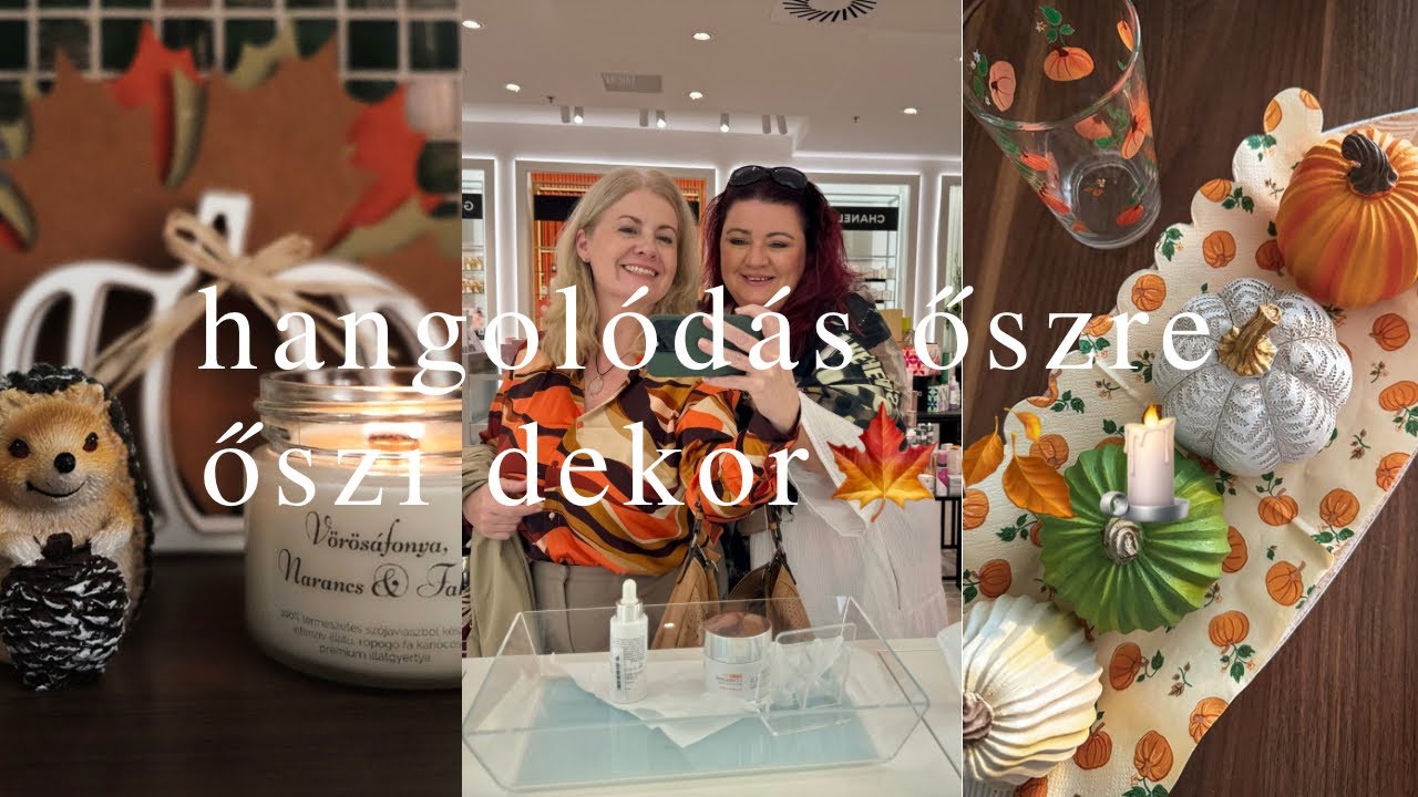 Hangolódás őszre 🍁🍂 | őszi dekor ötletek | Aurora Candle 🕯️| IldikoBeauty