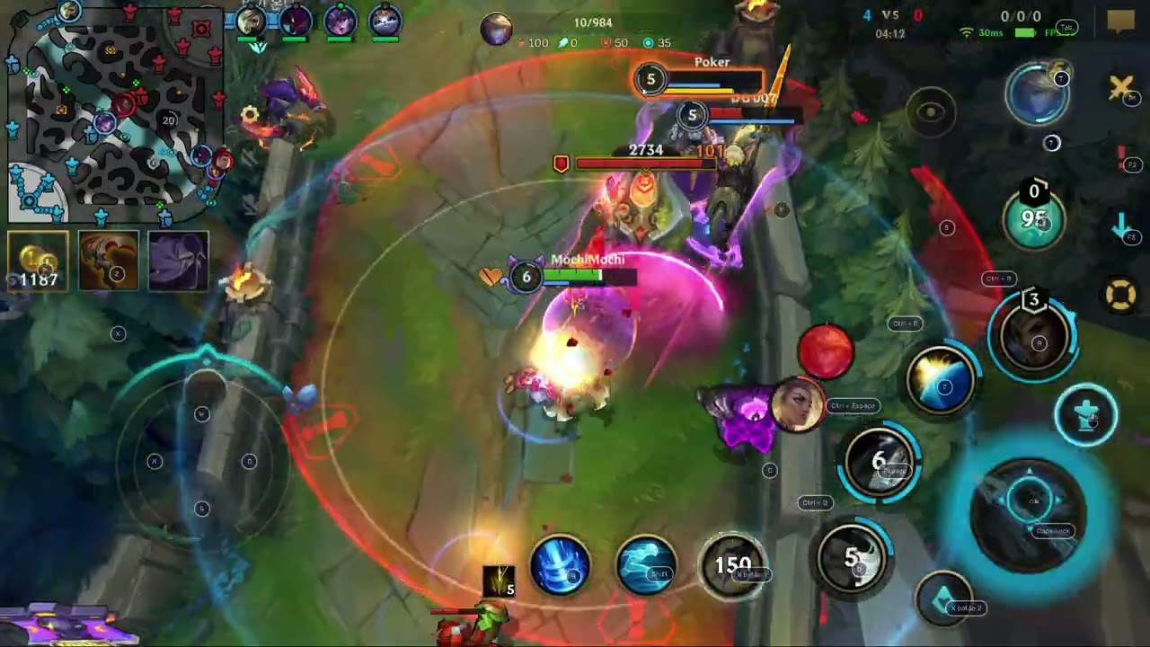 Jogando Wild Rift Pelo Emulador