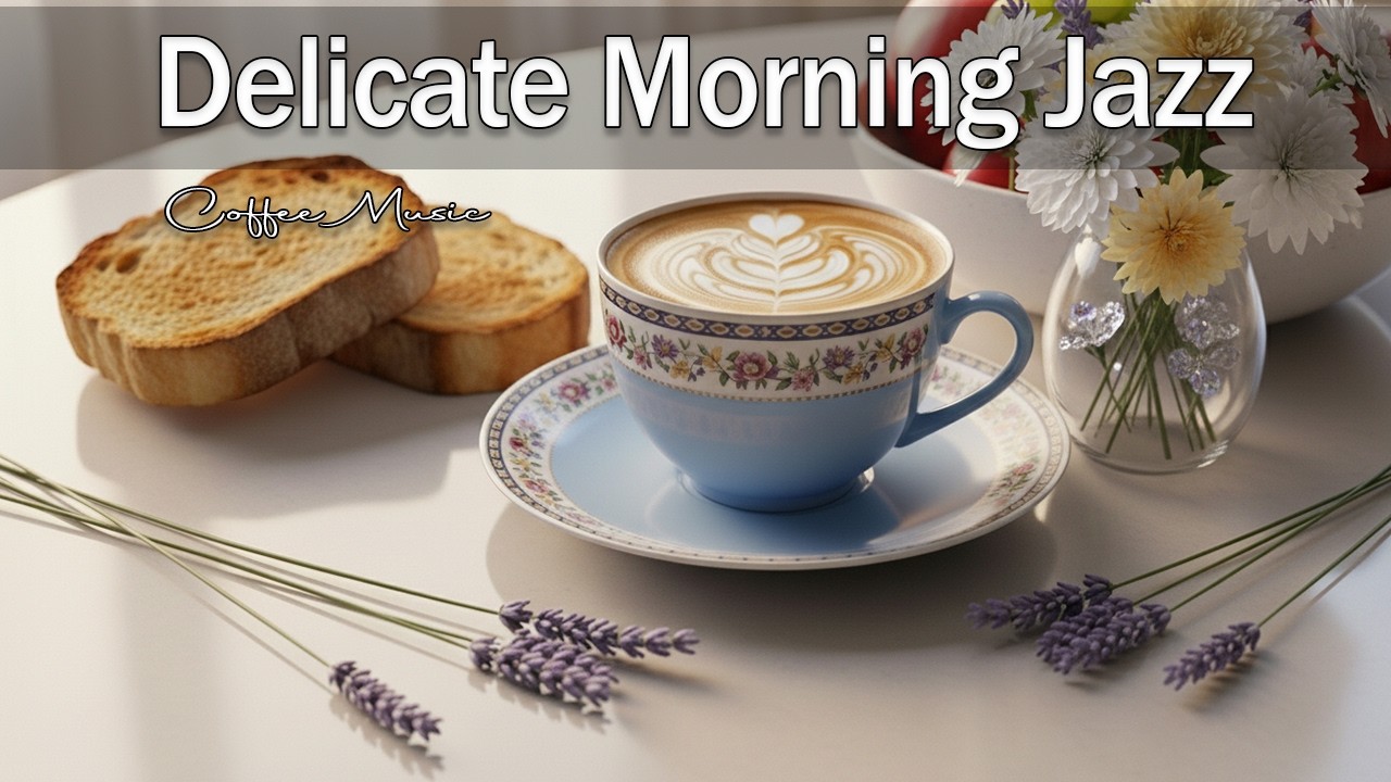 Delicate Morning Jazz 2026 ☕🌸 Morning Cafe Jazz & Positive Bossa Nova Instrumental for Study, Work.