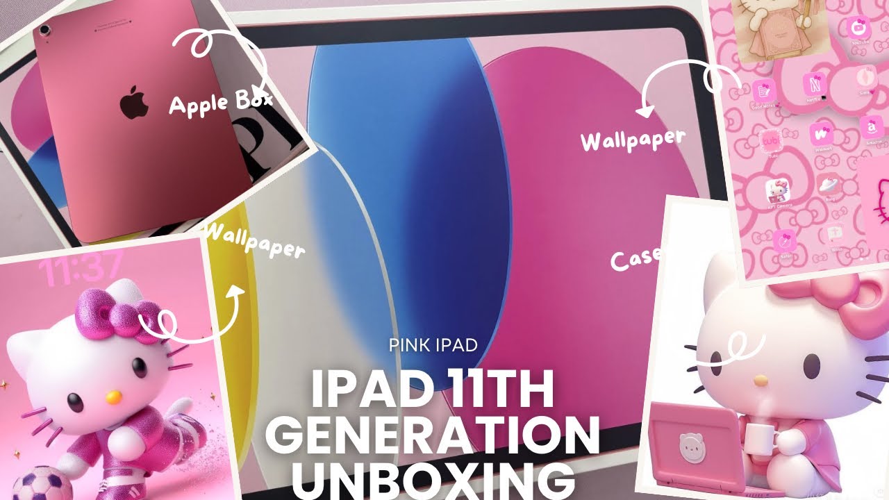 PINK 11TH GENERATION iPad UNBOXING | ACCESSORIES + ENGRAVING 🎀🩷