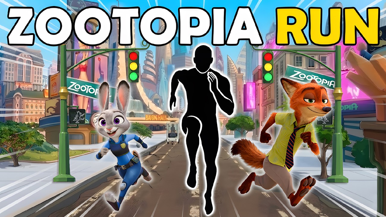 Immersive Interactive Warm-up | 🐰🦊POV ZOOTOPIA CHASE 🚨| Viral Challenge | Fun Workout | Party Game
