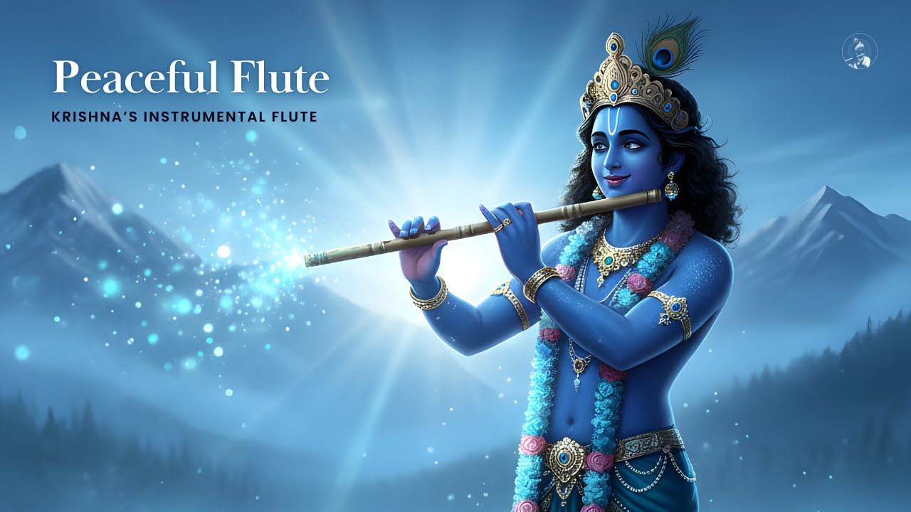 Peaceful Flute ❄️ Krishna's Instrumental Flute for Meditation, Sleep & Deep Relaxation