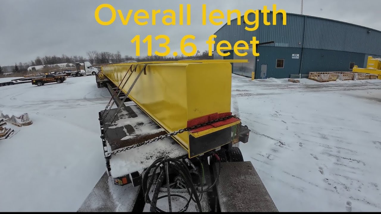 Hauling 113.6 long load rear view 