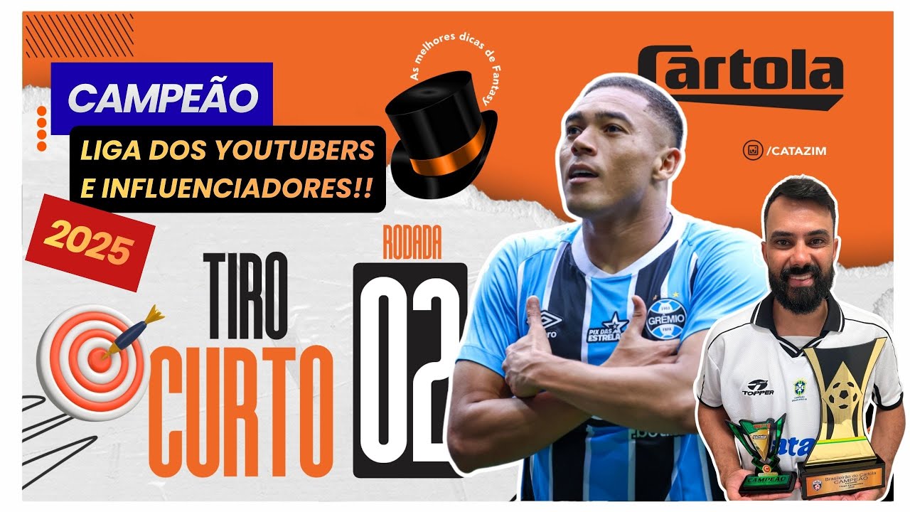 MELHORES SGs e ATAQUES PARA 2&ordm; RODADA🎩 | CAMPE&Atilde;O DA LIGA DOS YOUTUBERS 2025🎩