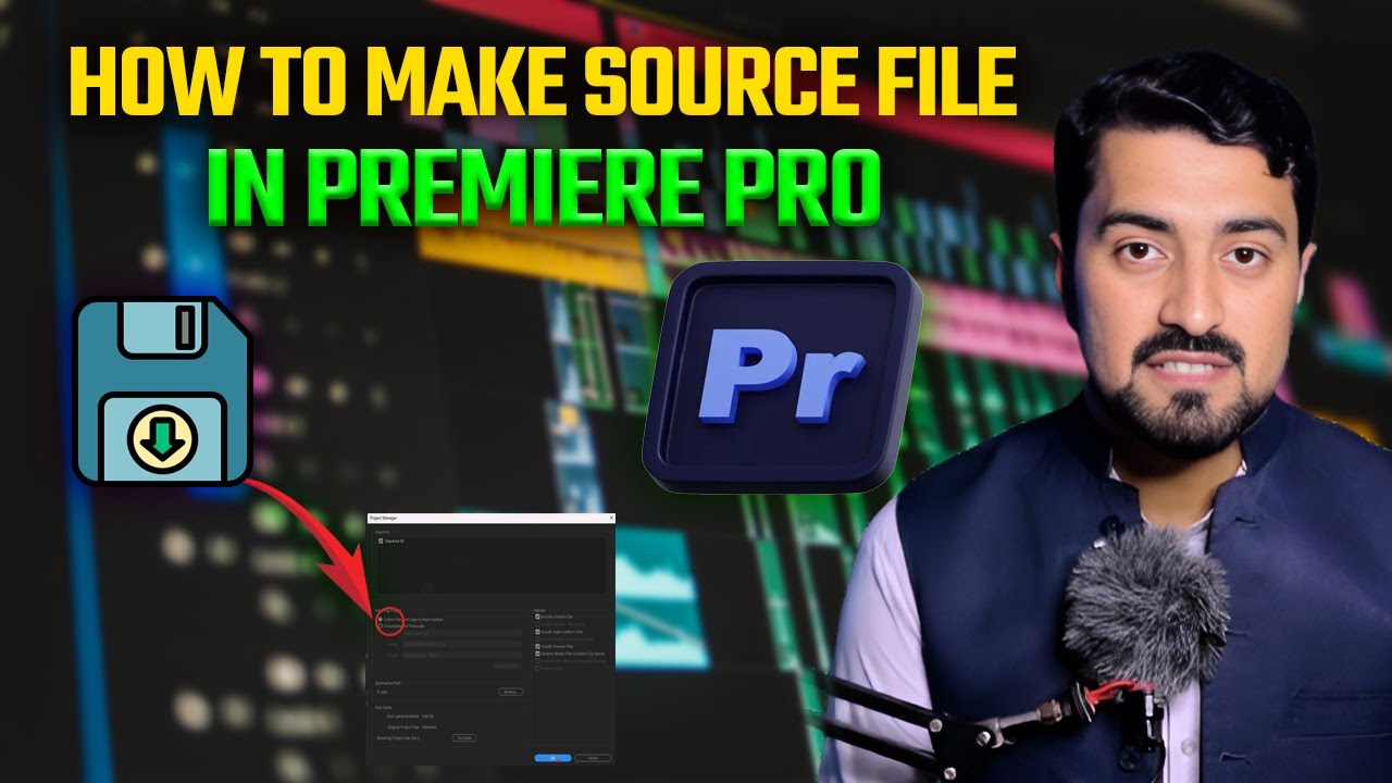 How to Make Source File in Premiere Pro and Send to Your Client || Premiere Pro Share Project Files