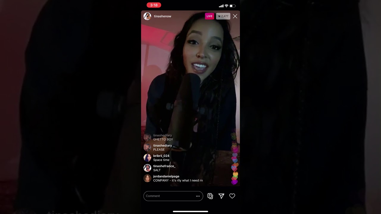 Tinashe Throwing a Concert on Instagram 3/27/20 part 1