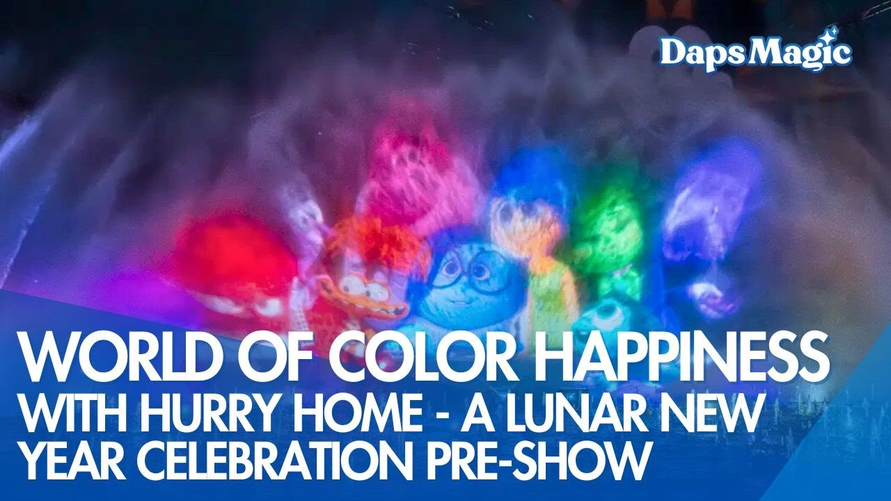 World of Color with Hurry Home - A Lunar New Year Celebration | Disneyland Resort 2026 4K
