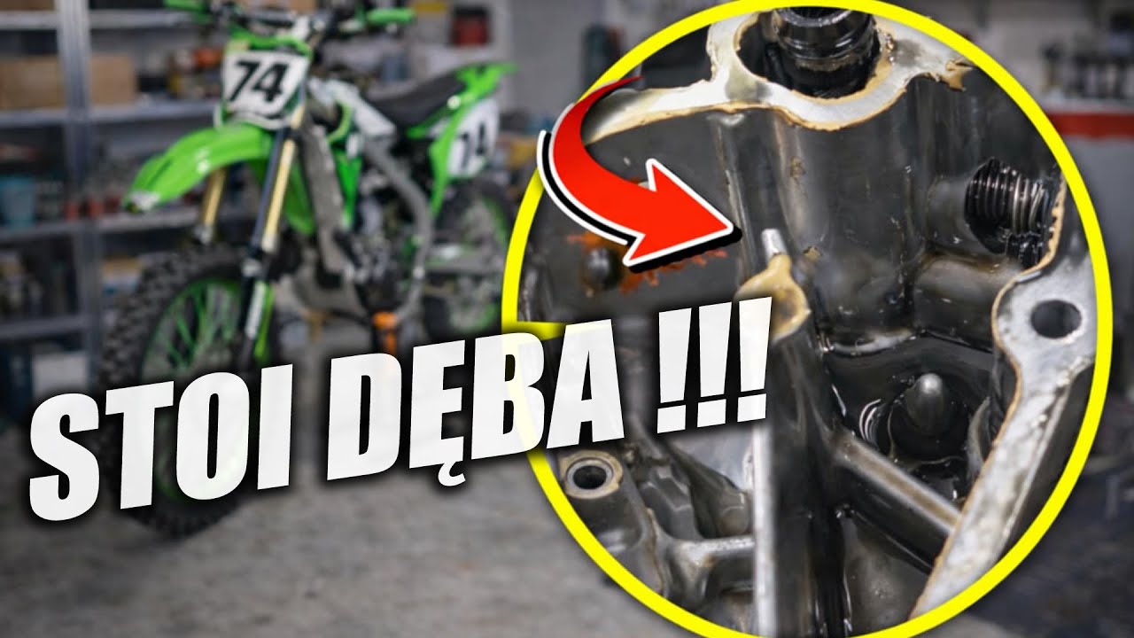 Kawasaki KXF 450 z zablokowanym silnikiem... 😱 CO BYŁO PROBLEMEM ?