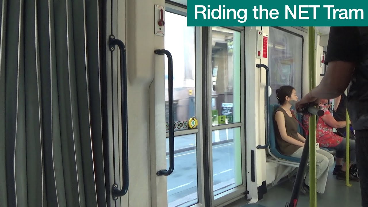 Riding the NET tram in Nottingham