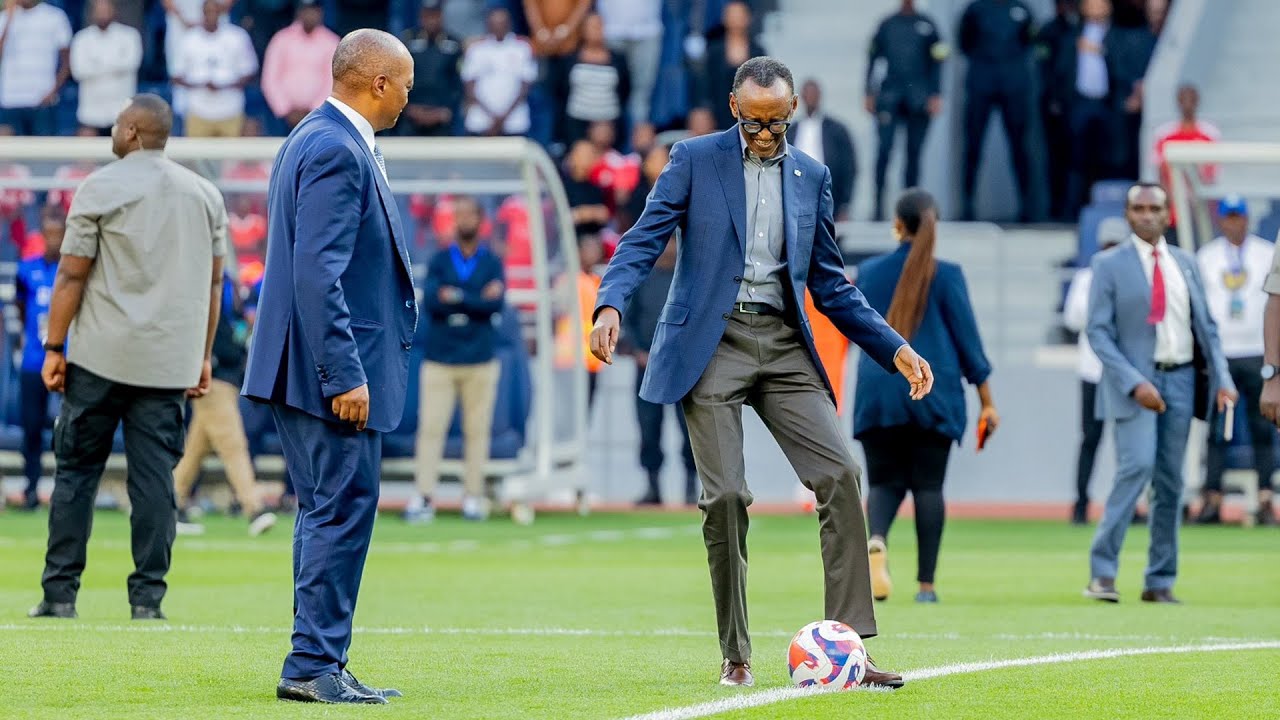 REBA VIDEO Y'AMATEKA:BYARI IBYISHIMO PEREZIDA PAUL KAGAME NA PATRICE MOTSEPE BAFUNGURA STADE AMAHORO