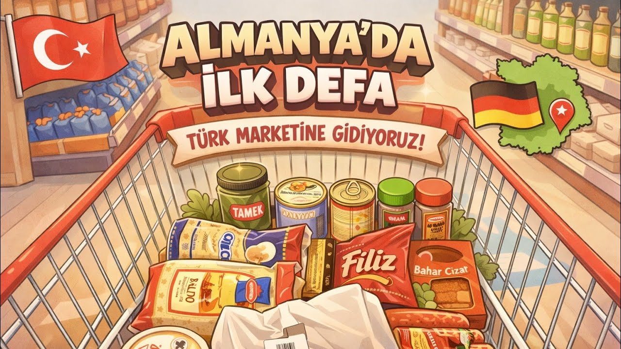 Almanya'da Aylık Market Alışverişi | Almanya'da İlk Defa Türk Marketine Gidiyoruz 🎀 @gurbetciegelii 