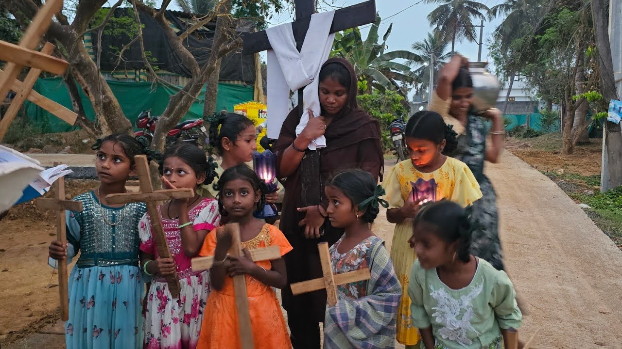 పి కన్నాపురంలో సిలువమార్గం & దివ్యబలి పూజ  