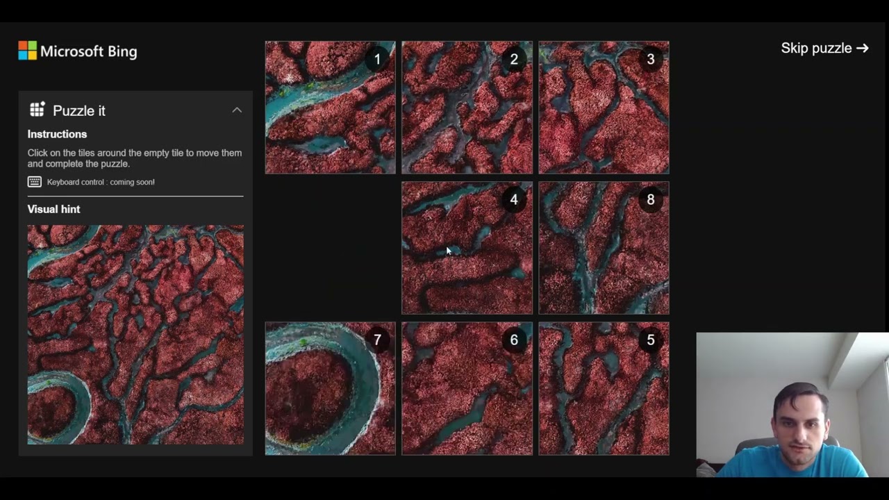Bing's 9 Tile Puzzle (Simple Guide)