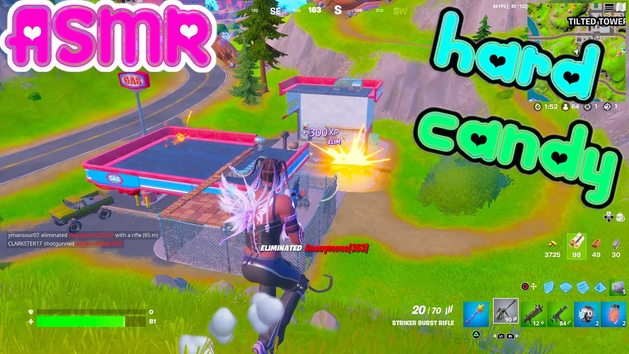 ASMR Gaming 🍀 Fortnite Solo Relaxing Hard Candy + Controller Sounds 💤