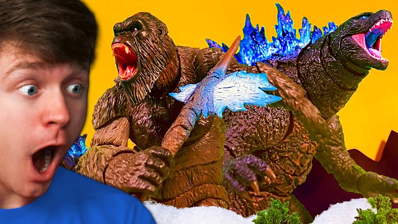 GODZILLA x KONG but its STOP MOTION! (Reaction)