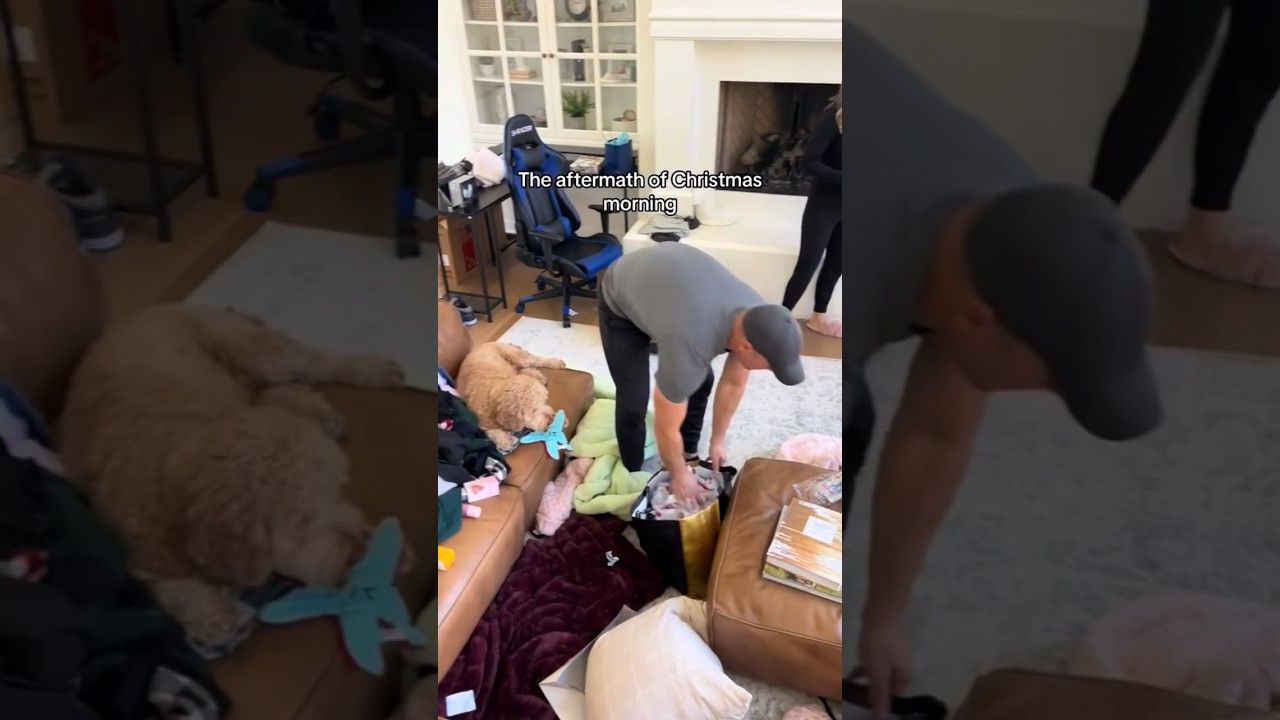 The AFTERMATH of CHRISTMAS MORNING 😳🎁🎄 