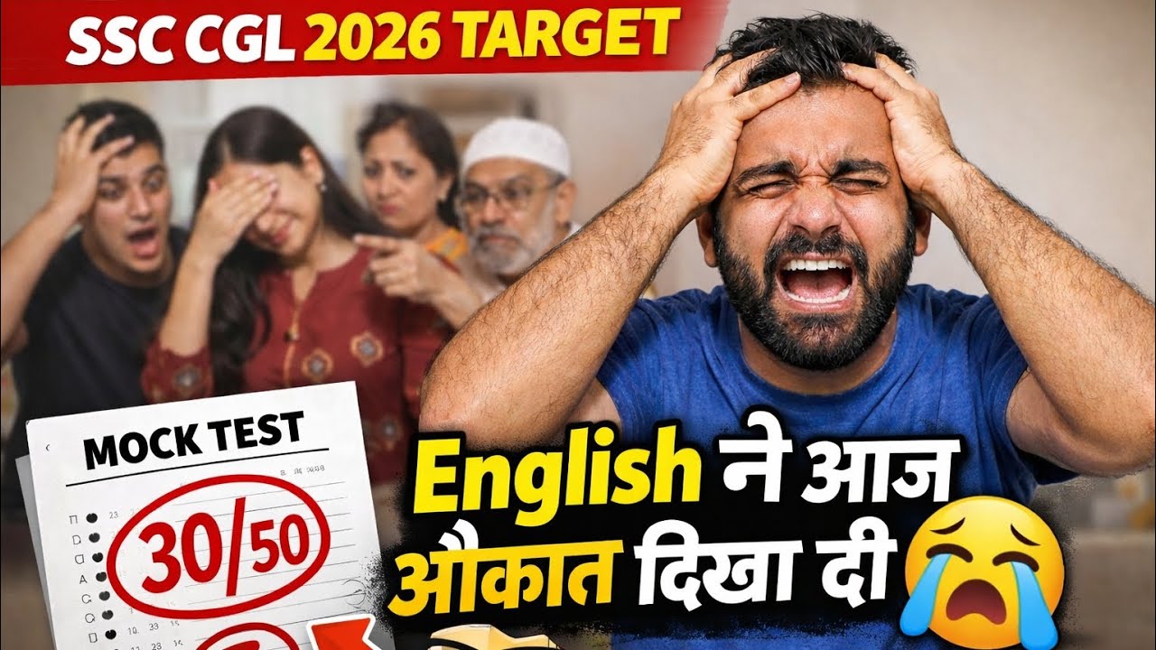 30/50 aaya hai… par comeback zabardast hoga|30/50 but Still in the Game 🔥 | SSC CGL English Practice