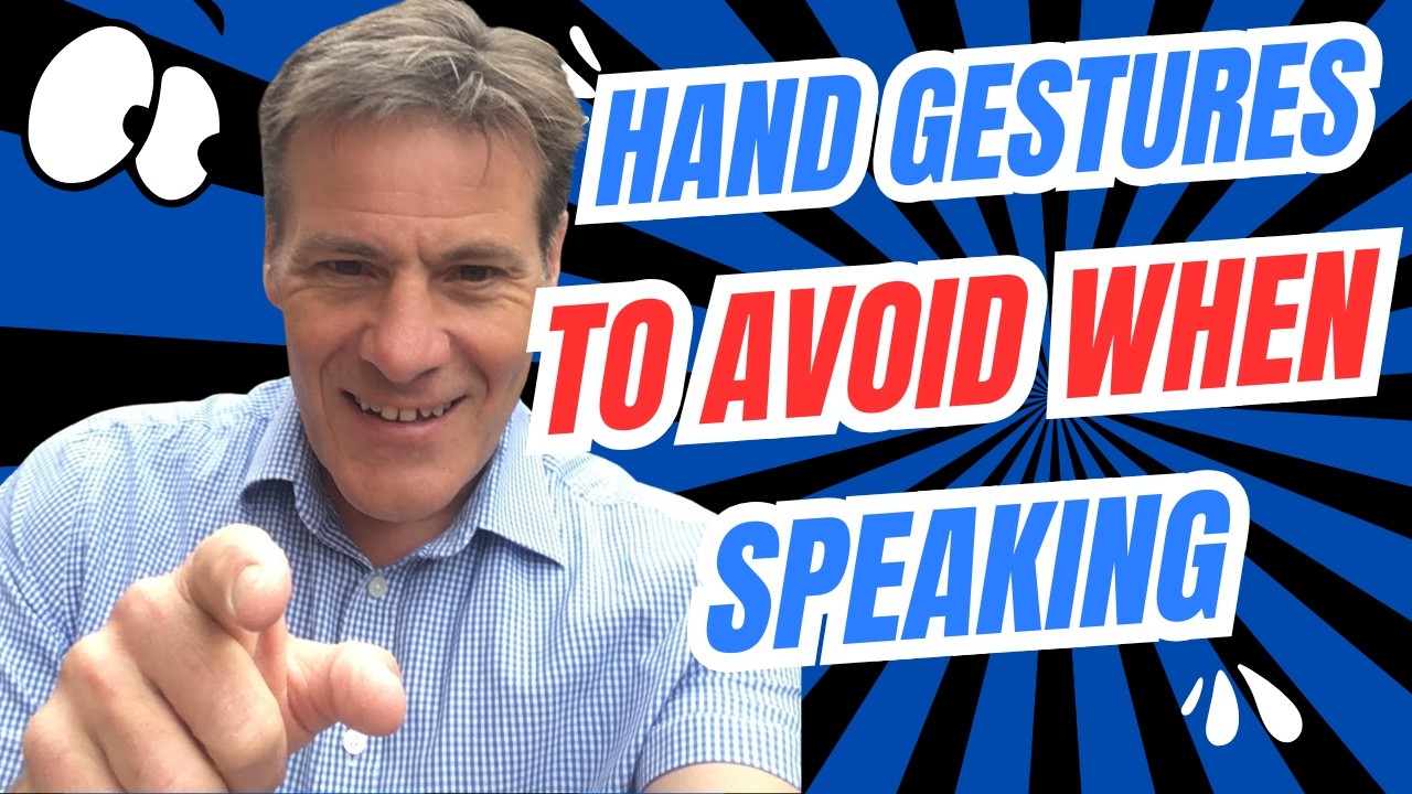 Improve Your Public Speaking! Stop these hand gestures!