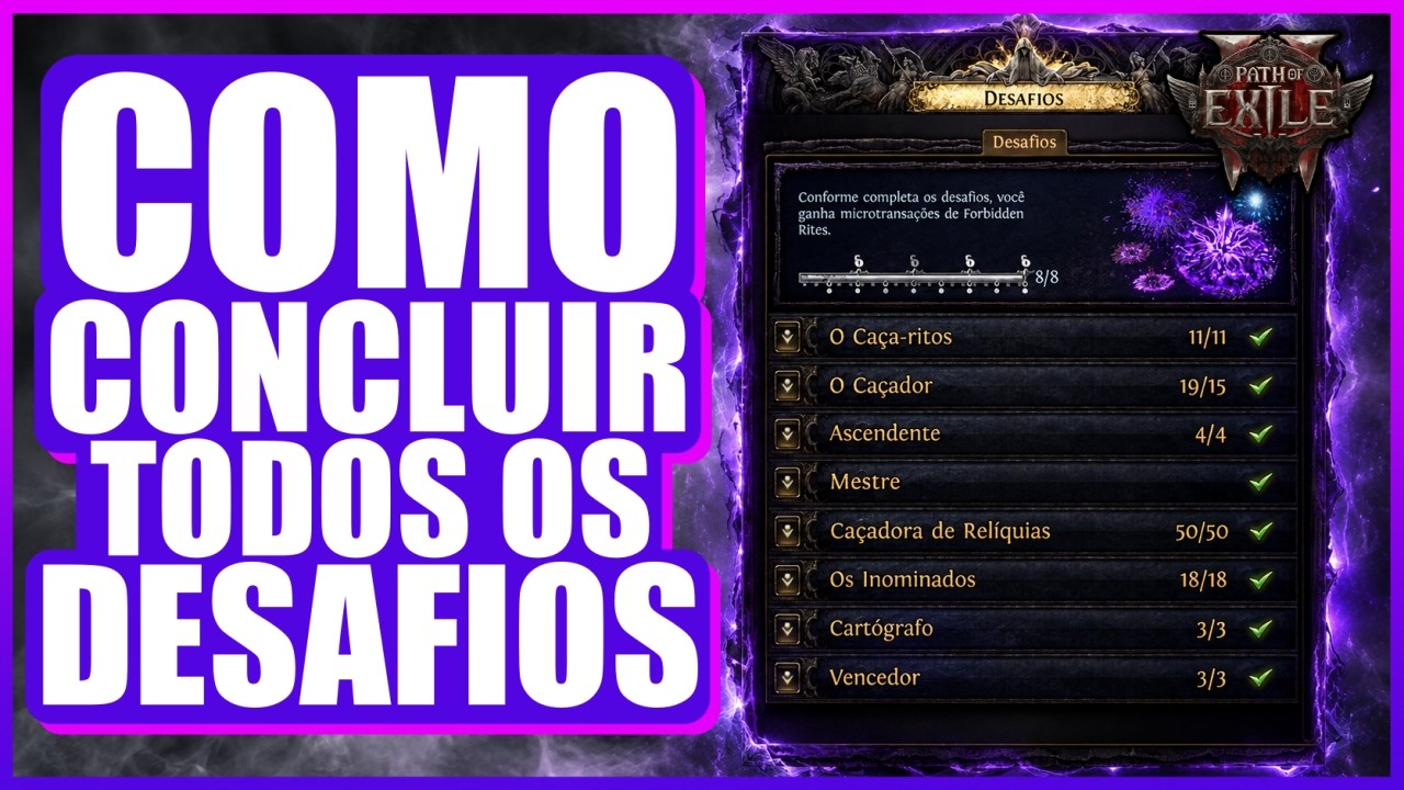 COMO CONCLUIR TODOS OS DESAFIOS (FORBIDDEN RITES) PASSO A PASSO! | Path of Exile 2