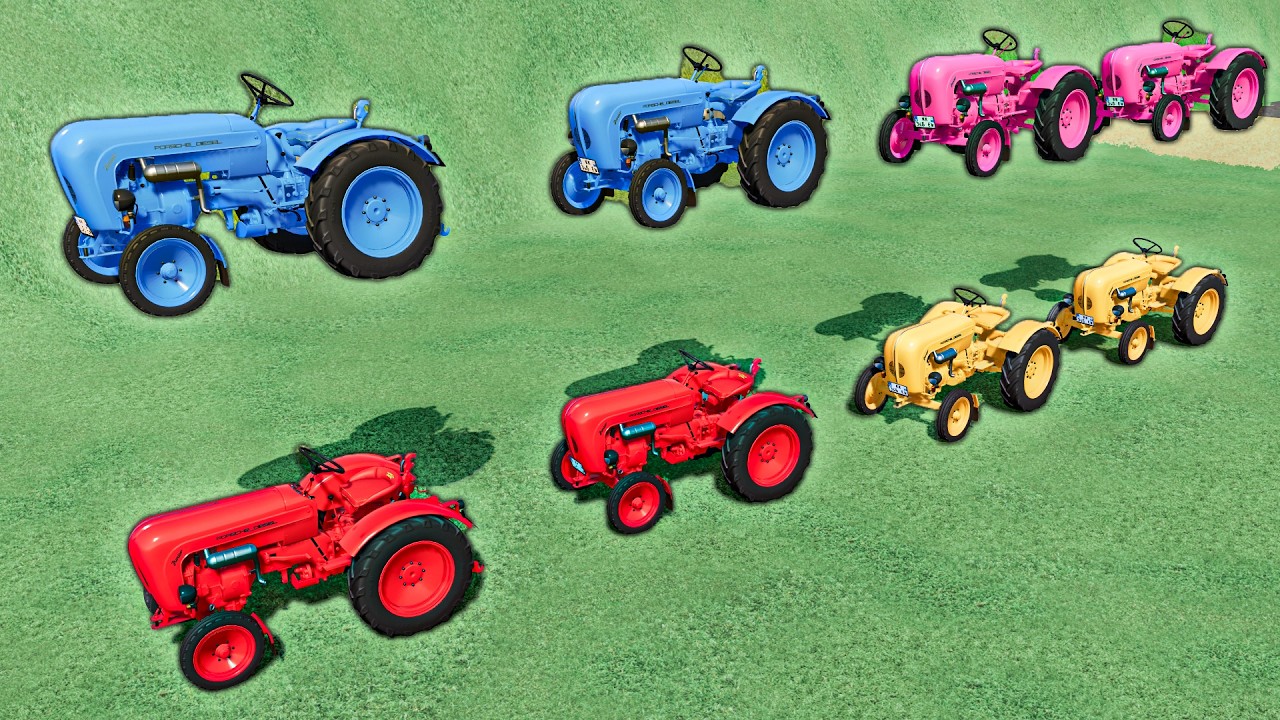 Manure Work With Mini Tractor Of Colors  with CAT BACKHOE | Farming Simulator 22