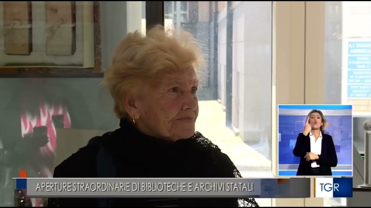 TGR Basilicata 19.30 09 ottobre 2022. Aperture straordinarie di biblioteche e archivi - Ada Serra