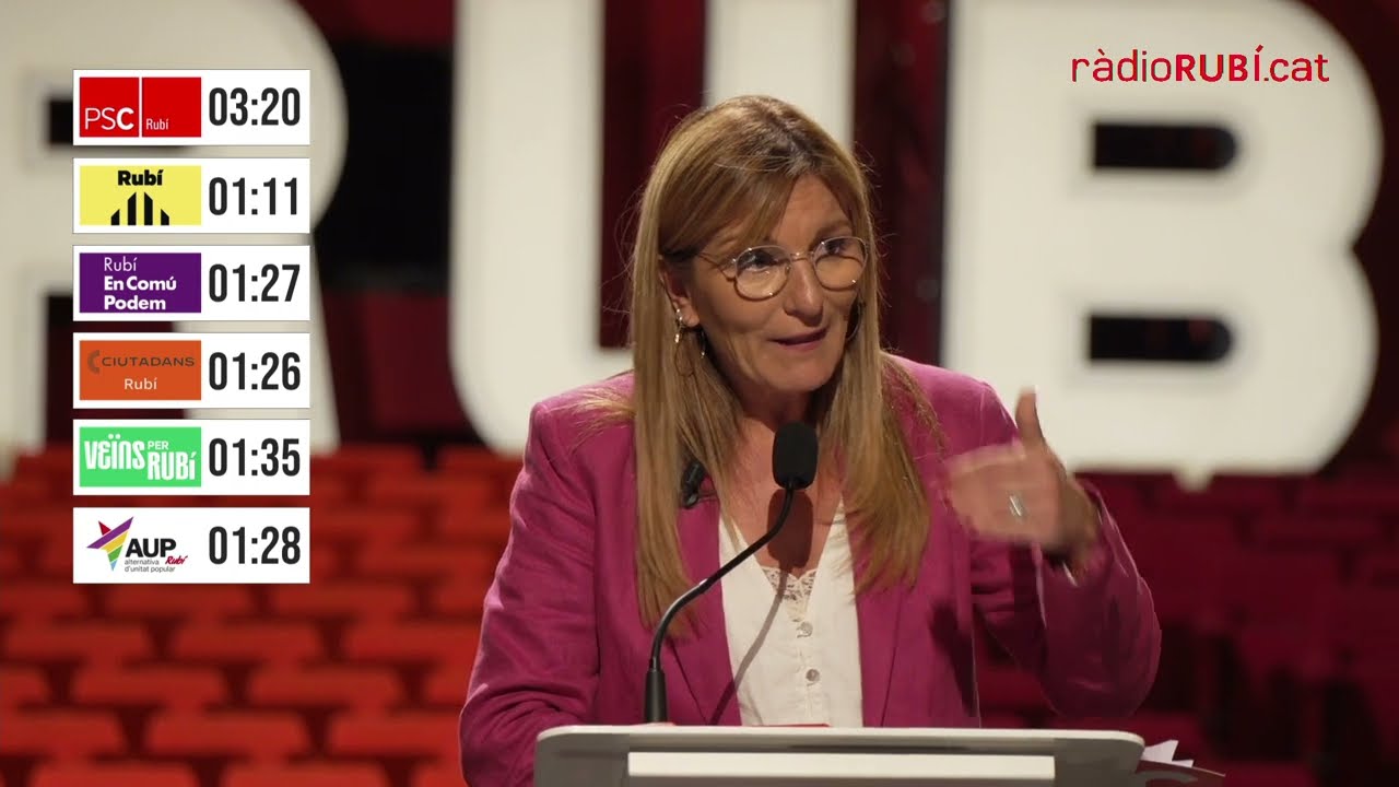 Debat Eleccions Municipals Rub&iacute; 2023 - R&agrave;dioRub&iacute;.cat