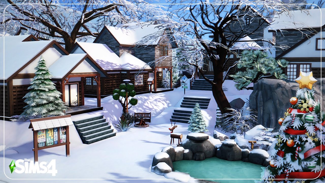 WINTER HOTEL FOR RELAXATION || The Sims 4 УКРАЇНСЬКОЮ || no cc