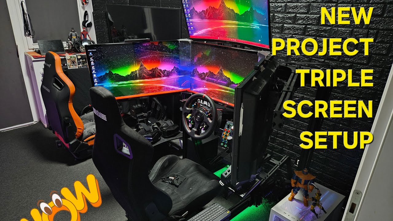 Upgrading my Sim : Triple Screen Setup by @NextLevelRacing 