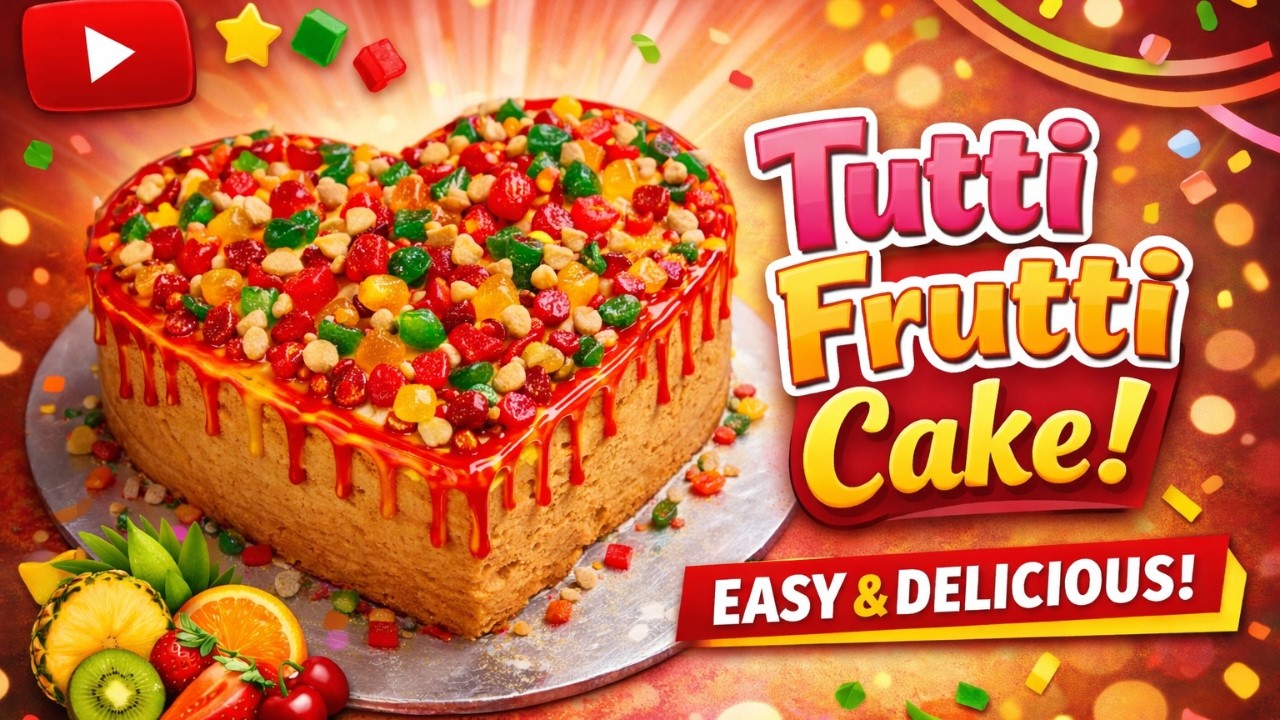 Tutti Frutti Cake |  बिना ओवन के बनाएं सॉफ्ट केक Soft & Fluffy Cake Recipe at Home |  @Meenusrecipes