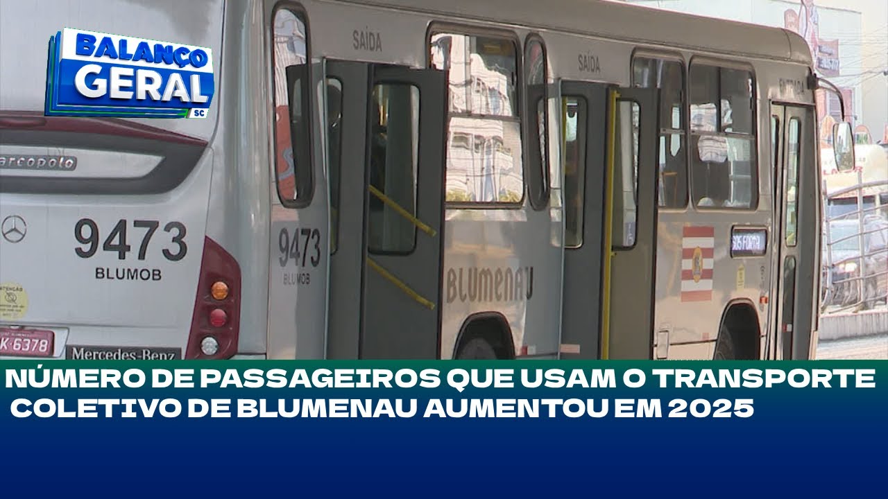 Ônibus: número de passageiros que usam o transporte coletivo de Blumenau aumentou em 2025
