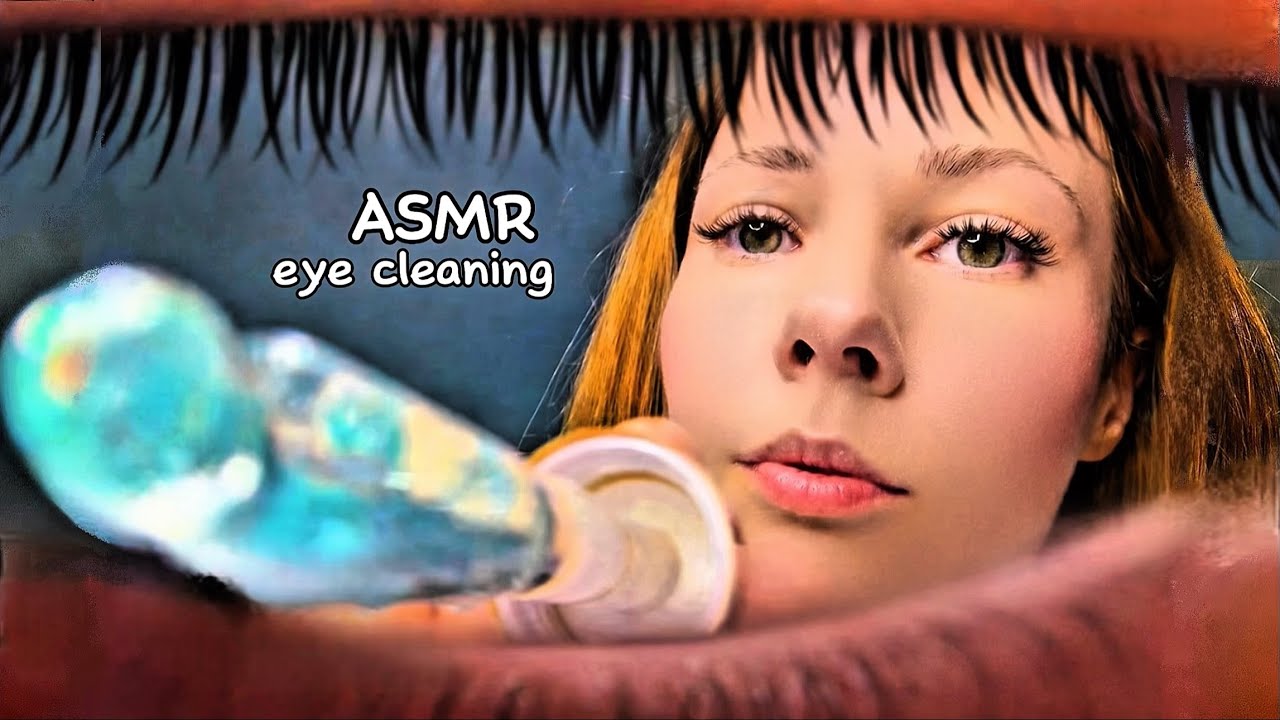 ASMR Eye Cleaning 👁️ Wet Mouth Sounds For Deep Sleep & Relaxation (Intense Tingles)