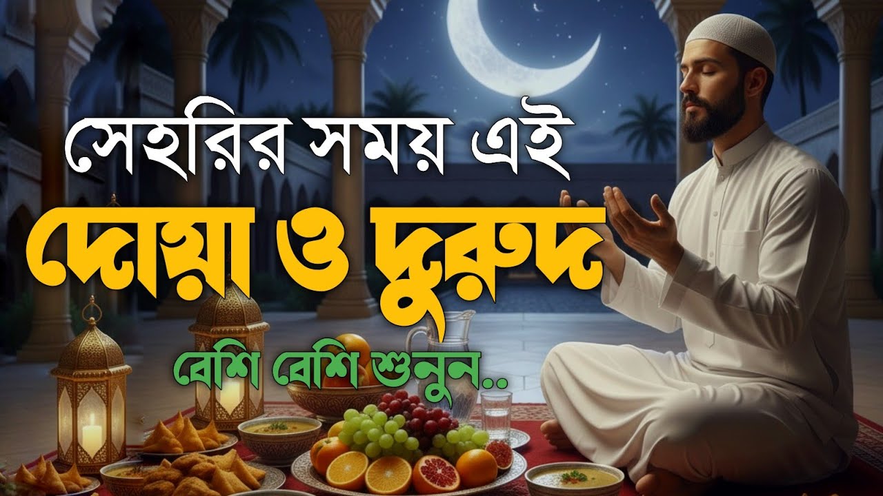 সেহরির সময় এই দোয়া & দুরুদ শুনুন, দোয়া কবুলের সুবর্ণ সময় 🤲 | Ramadan Sehri Dua & Durood #ramadan2026