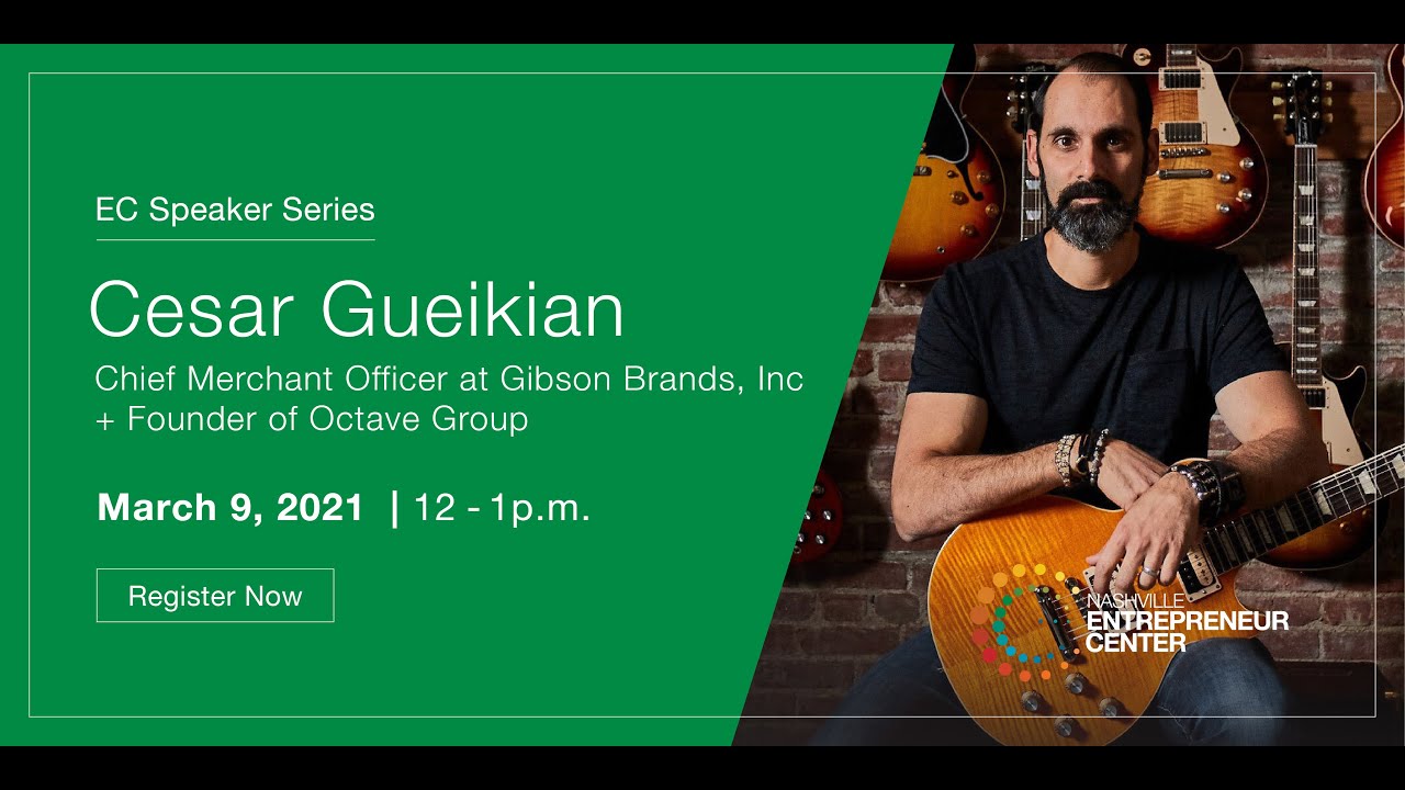 EC Speaker Series: Cesar Gueikian, CMO of Gibson Brands