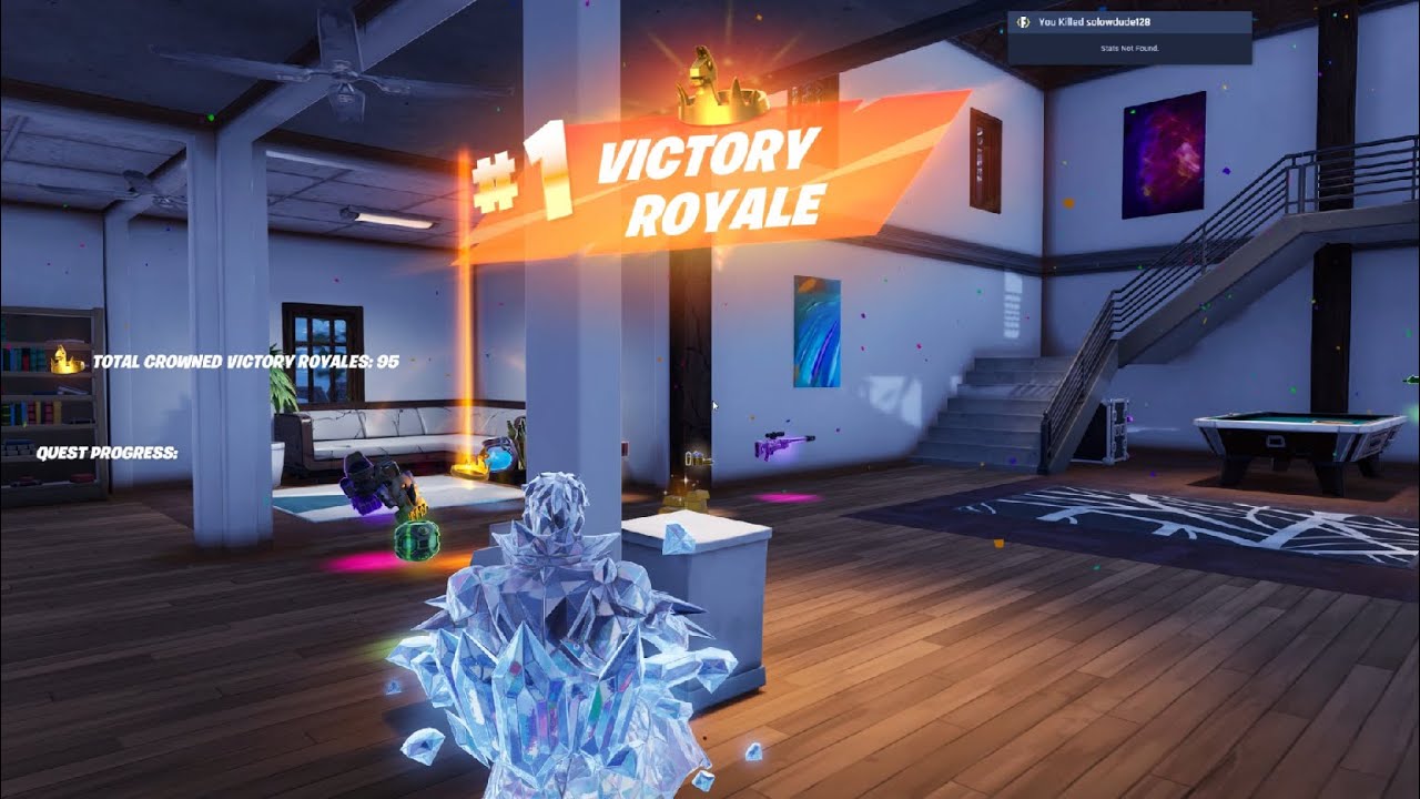 Fortnite - 15 kill crown win in Solos (Ch. 5/S. 3)