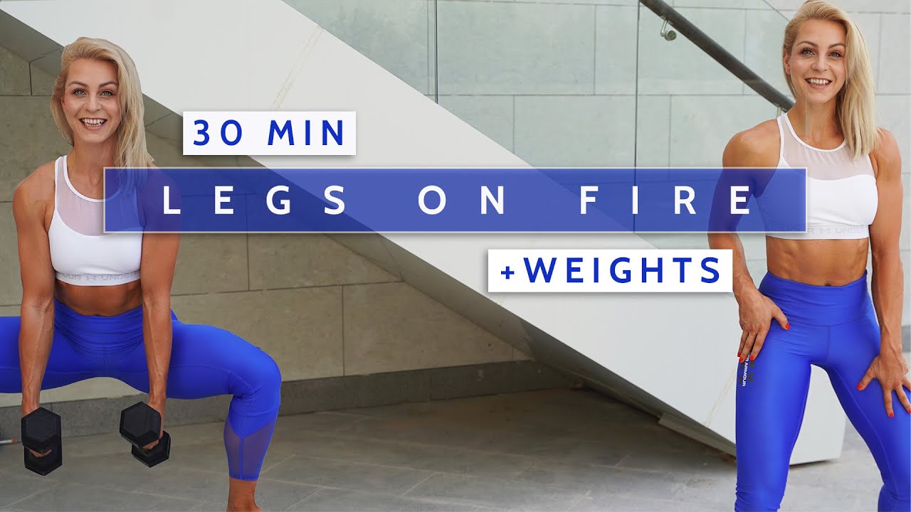DAY 05 RISE & SHINE - 30 MIN LEGS ON FIRE | + Weights | Strength Focused | +HIIT | Super Sweaty