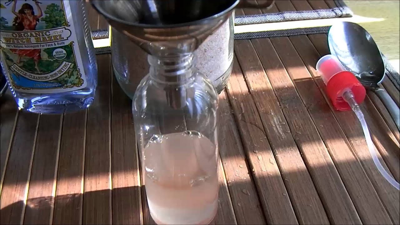Homemade Mineral Salt Deodorant Spray