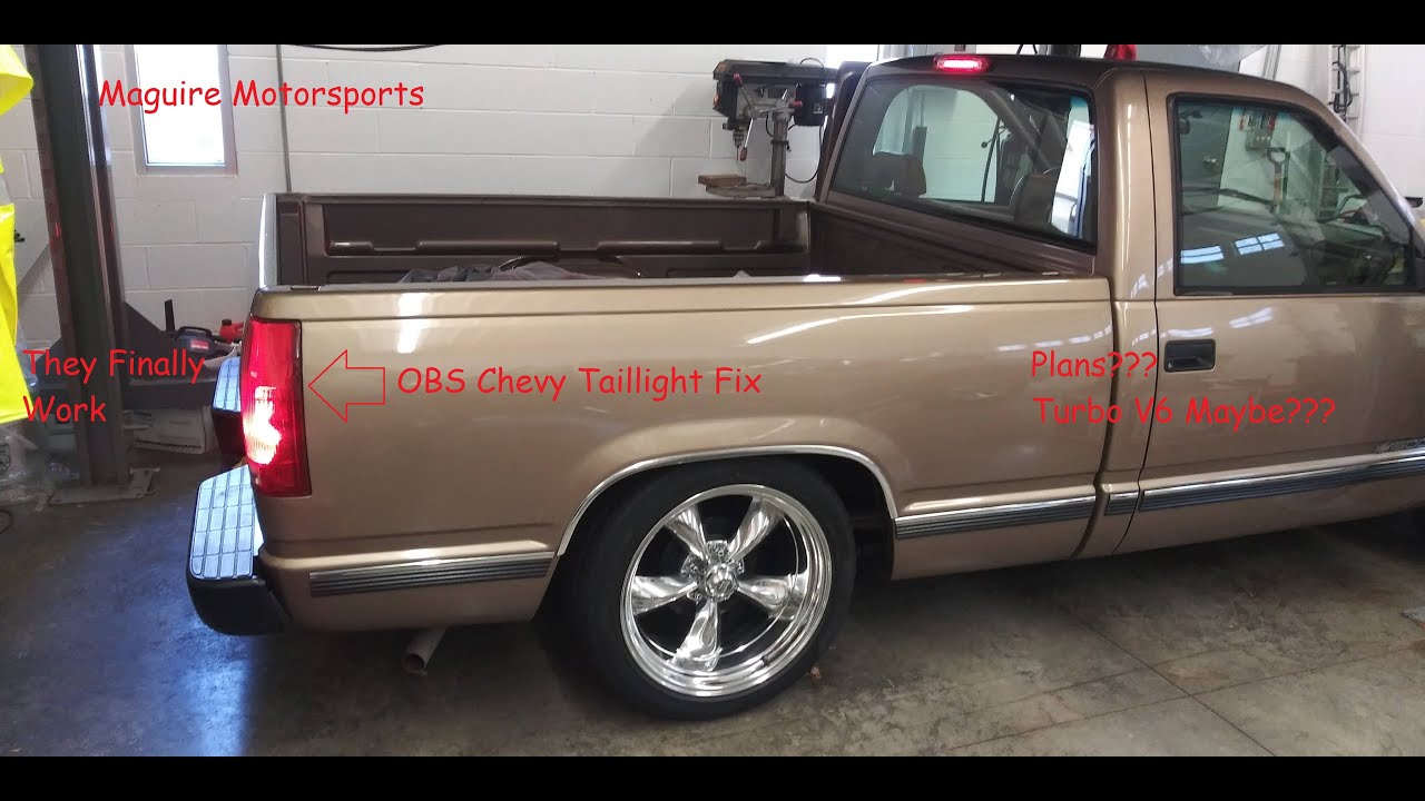 The OBS Chevy C1500 Project: Taillights Not Working? Simple Taillight Fix! 1994 OBS Chevy OBS OBS