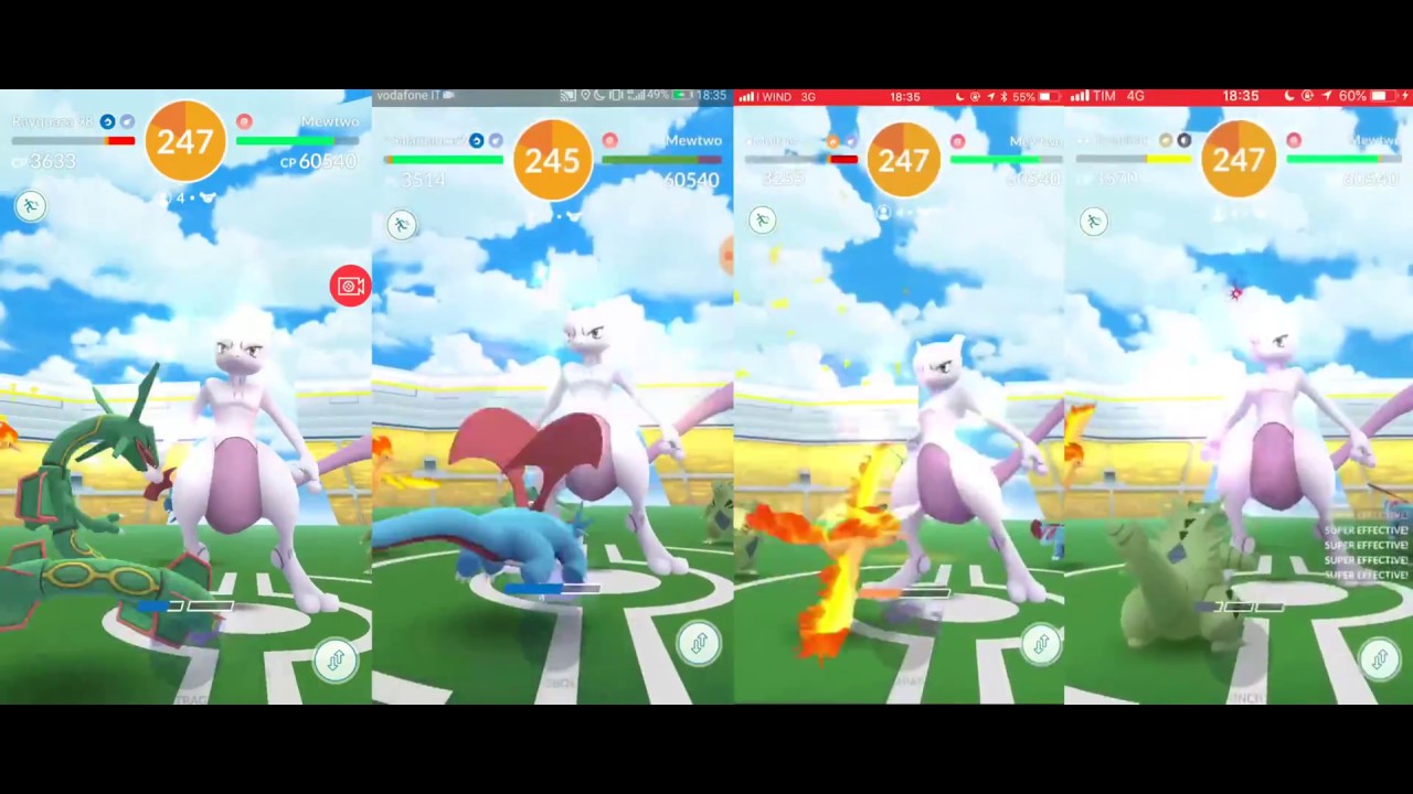 Mewtwo (PsychoCut/Psychic) QUAD - 24 Unique (Clear weather)