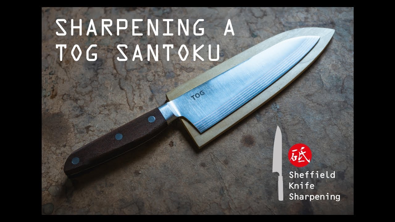 Sharpening a TOG Santoku on Whetstones - Full Knife Sharpening Progression