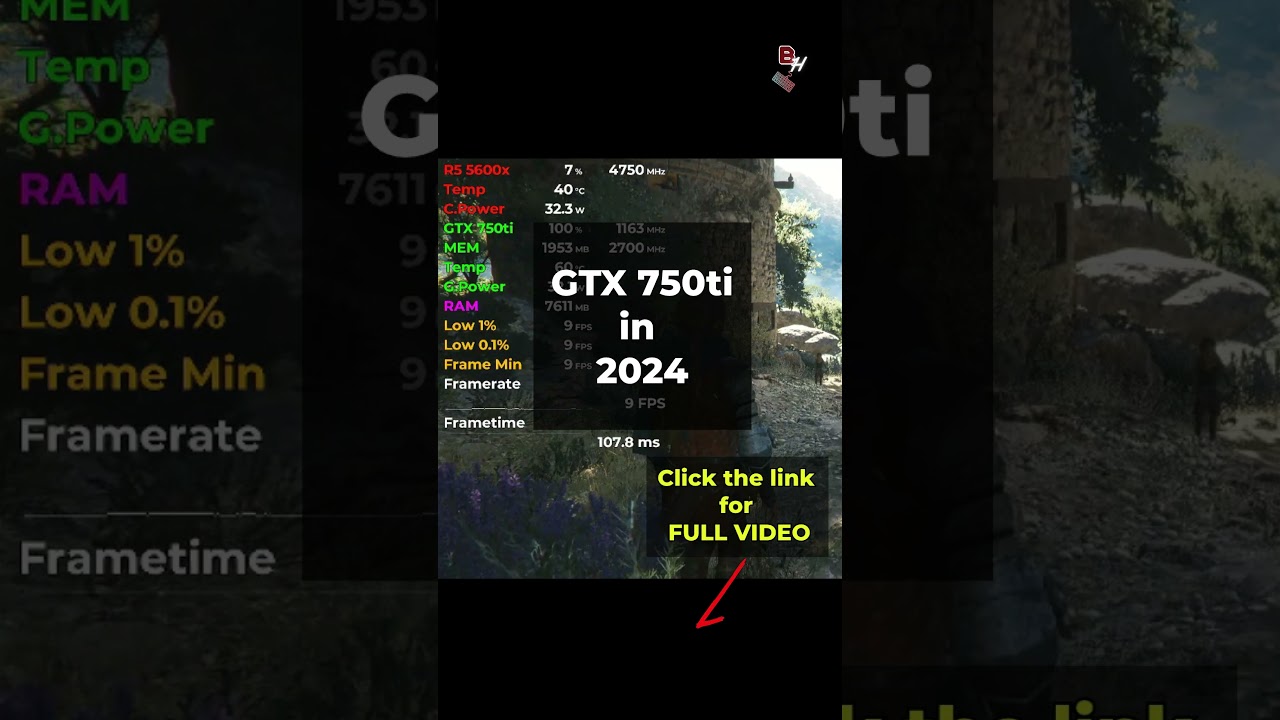 GTX 750ti Tested in 14 Games (2024) | 1080p