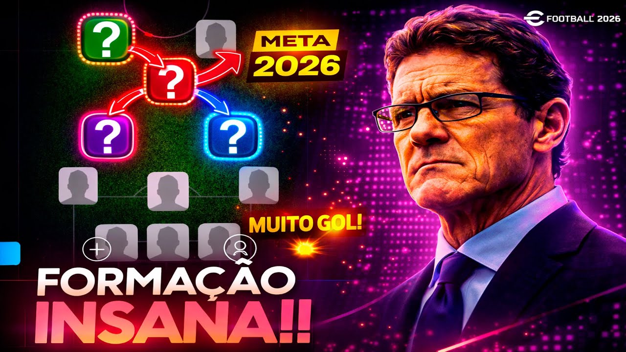 INSANO🔥 COMO MONTAR A NOVA FORMAÇÃO 5-2-3 META QUE TODO MUNDO TA USANDO NO EFOOTBALL 2026!