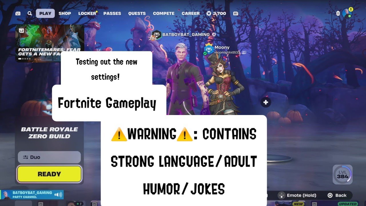 Testing out the new settings! | Fortnite Gameplay | ft: @MoonlightWarrior45 | #fortnite