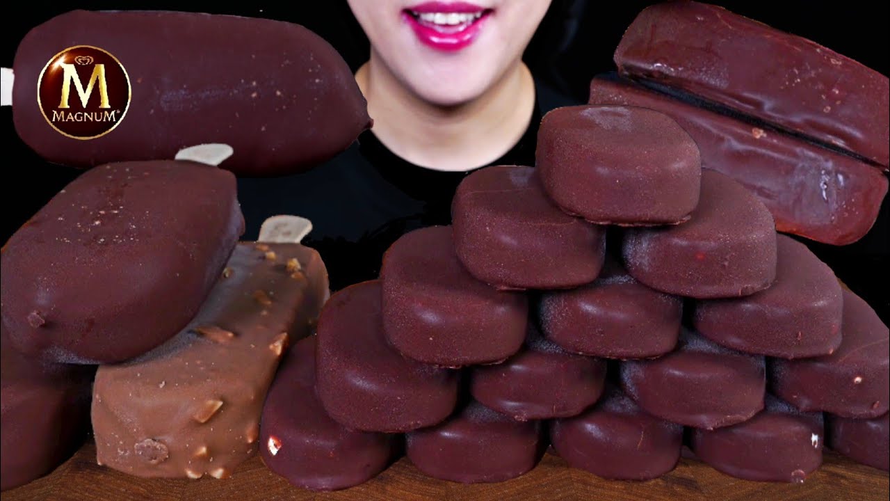 ASMR MAGNUM TICO CHOCOLATE ICE CREAM PARTY *매그넘, 티코 초콜릿 아이스크림 디저트 먹방 ES KRIM EATING SOUNDS MUKBANG