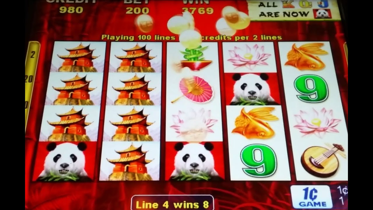 Wild Panda Slot Machine-2 BONUS WINS @ $2.00 BET