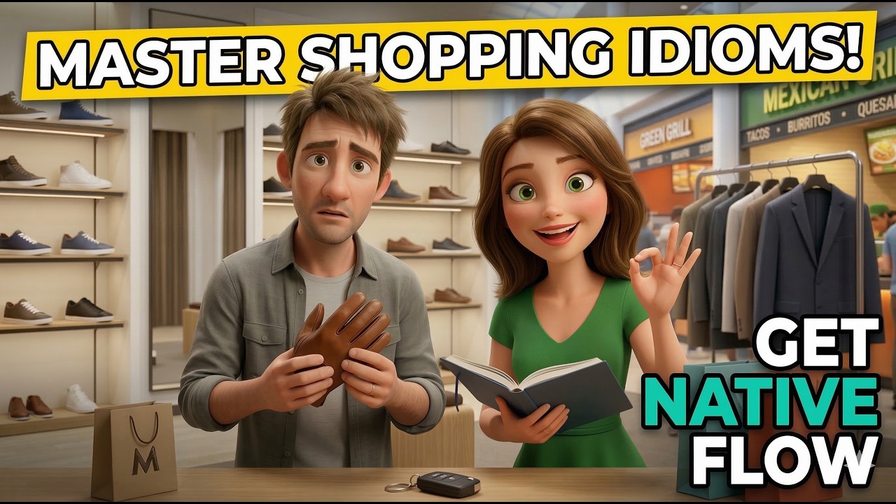SHOPPING IDIOMS | English Speaking & Listening Practice  | Learn English