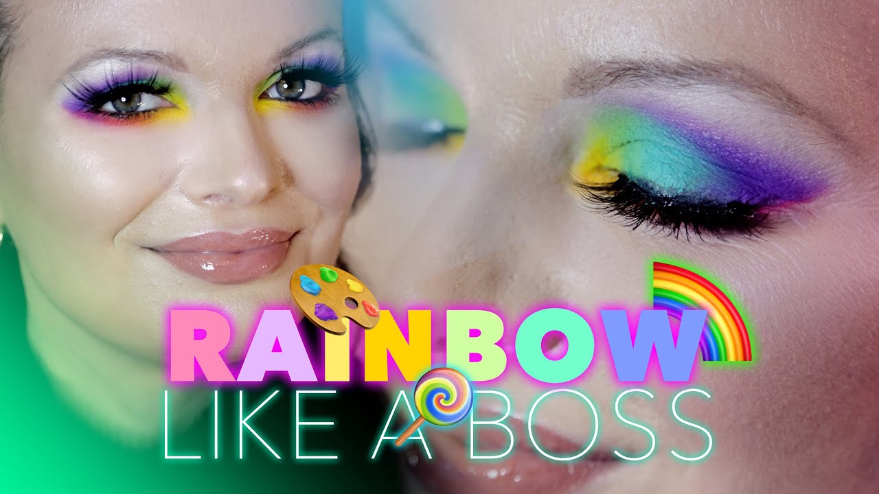 😍 Regenbogen Make-up 🌈 mein farbenfroher Look für den Pride Month und CSD / velvet.pop