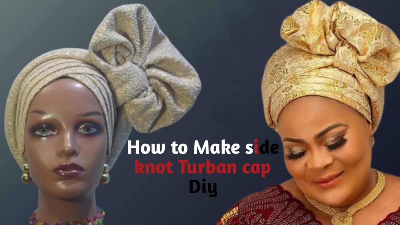 How to make side Knot Turban cap Diy#turban #turbantutorial #howtomaketurbancap #sideknottutorial