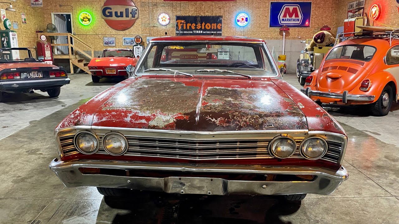 1967 Chevy El Camino survivor daily driver 283 v8 barn find